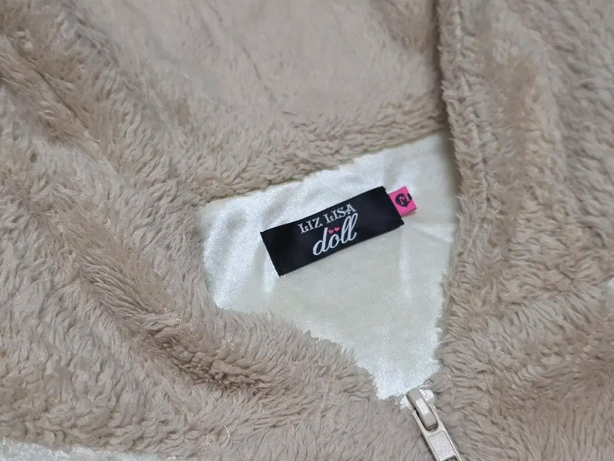 LIZ LISA ドール 猫耳 ボア ケープ m ジップアップ チョコラテギャル HIME