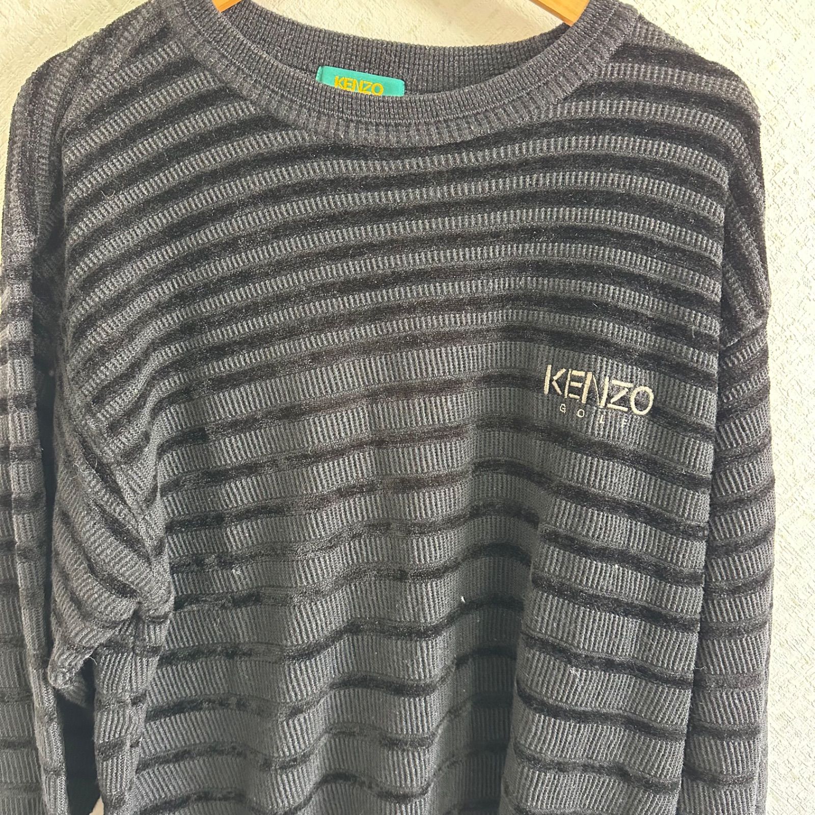 Z1592【美品】KENZO GOLFケンゾーゴルフ ニットセータートップス