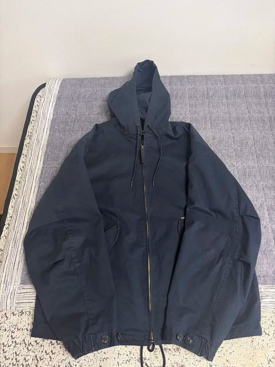 3 ROUGH SIDE ヒールパーカ ネイビー