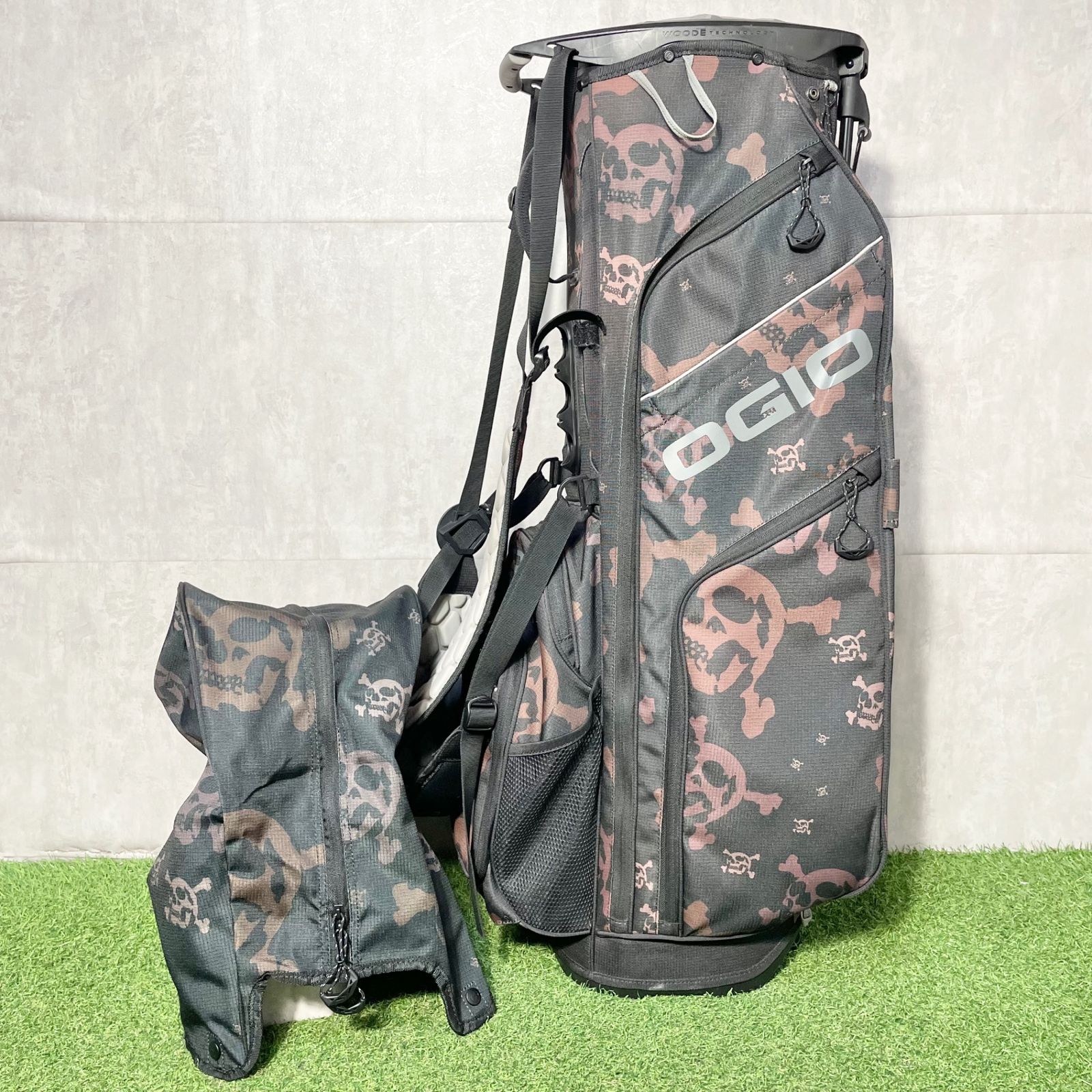 OGIO 8分割スタンド付きキャディバッグ チェック柄 希少限定品OGIO