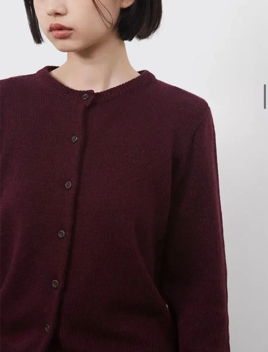  オヘシオ バーガンディ カーディガン 長袖 カーディガン ボレロ アンサンブル