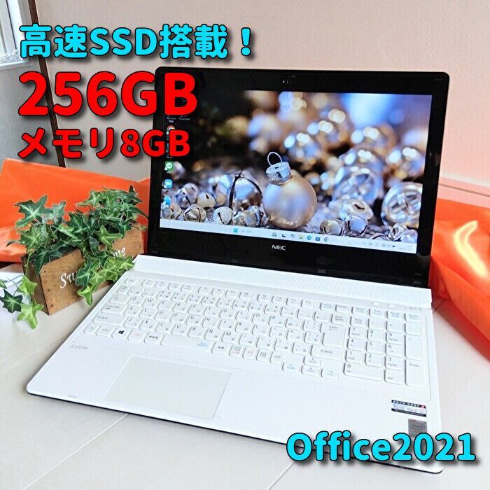 Windows11✨新品SSD✨NECノートパソコン✨カメラ＆Office付きPC✨77