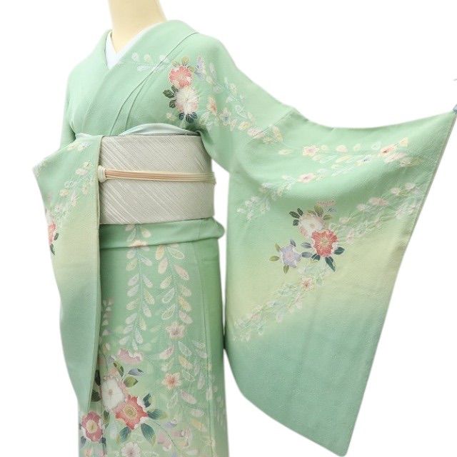 平和屋着物○石川県指定無形文化財 牛首紬 白山工房 手織り 訪問着