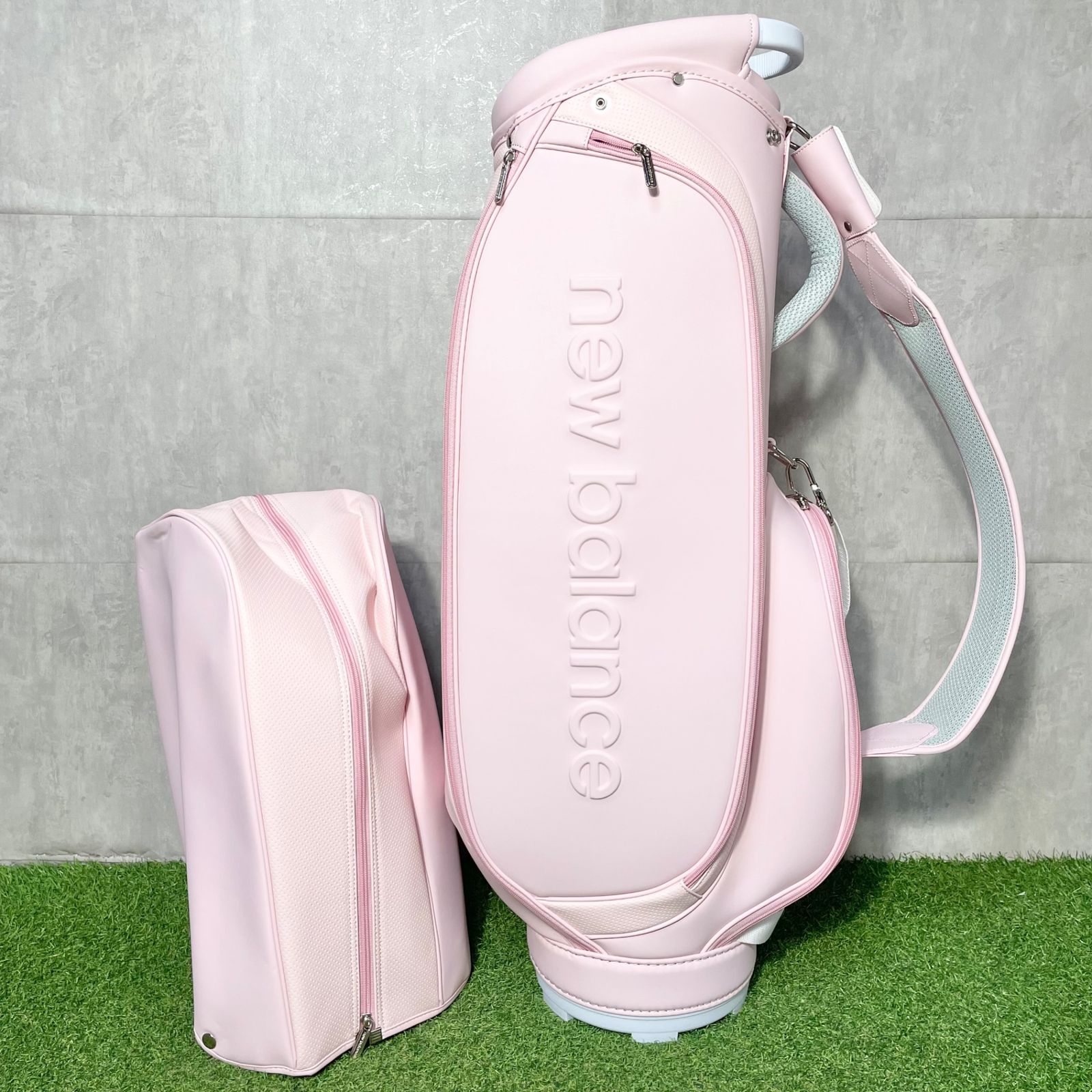 【新品】ニューバランス キャディバッグ ゴルフバッグ ピンク 2024年 高年式 新品 2024年モデル 】NEW BALANCE ニューバランス キャディバッグ