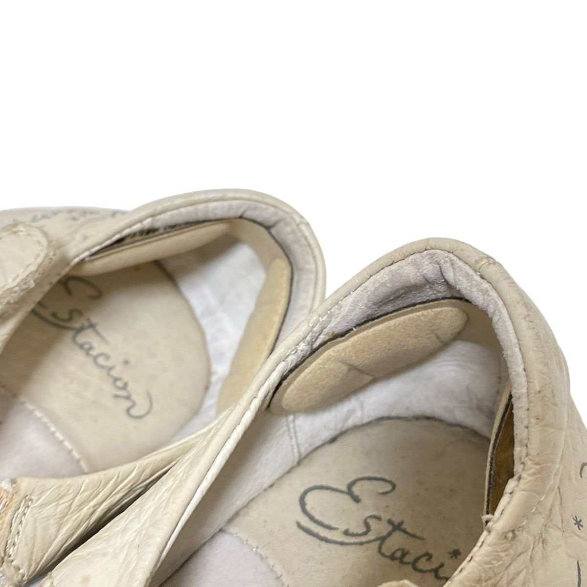 アイボリー×パープル×マルチ レザー