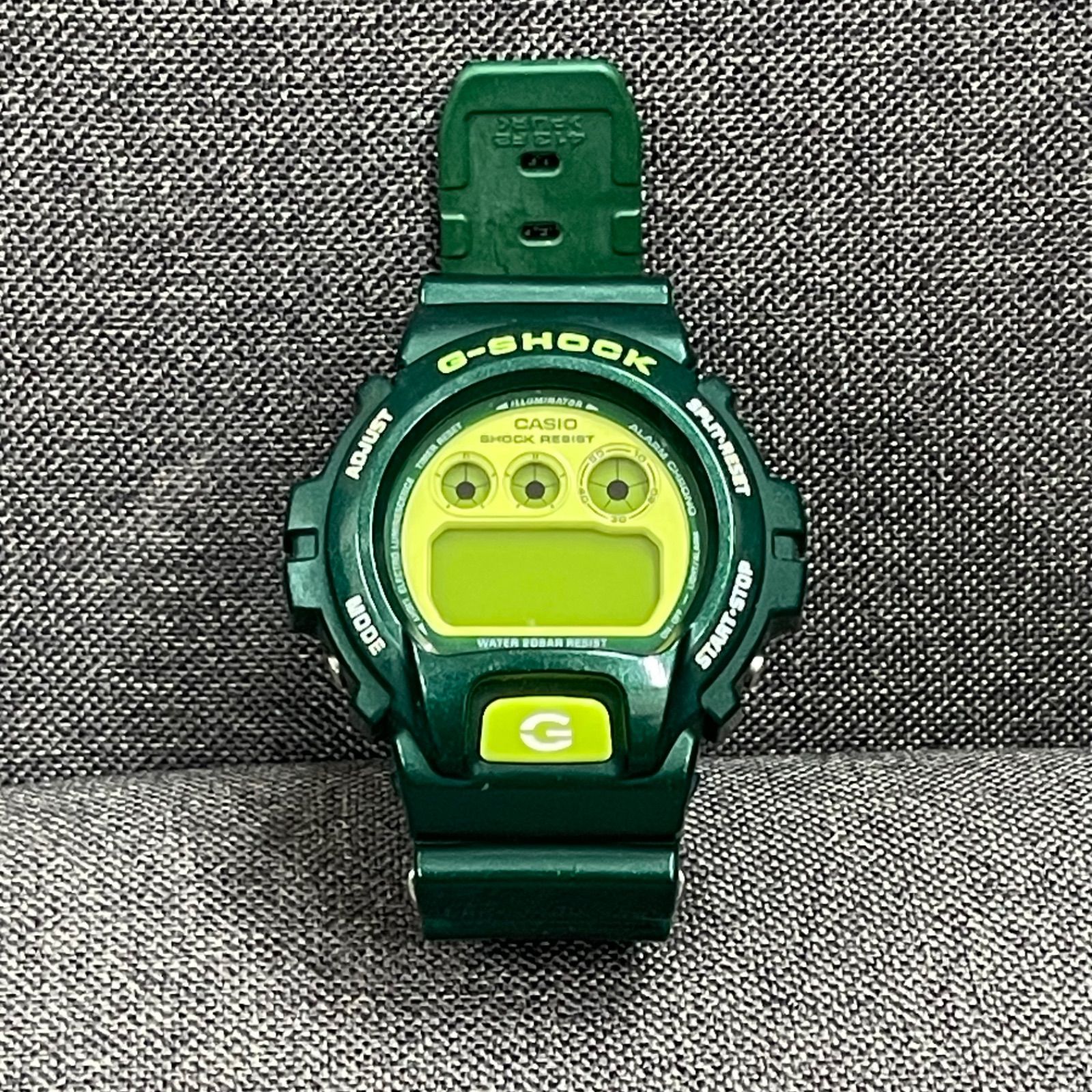 NPA ジャンク CASIO G-SHOCK カシオ ジーショック DW-6900CC グリーン 緑