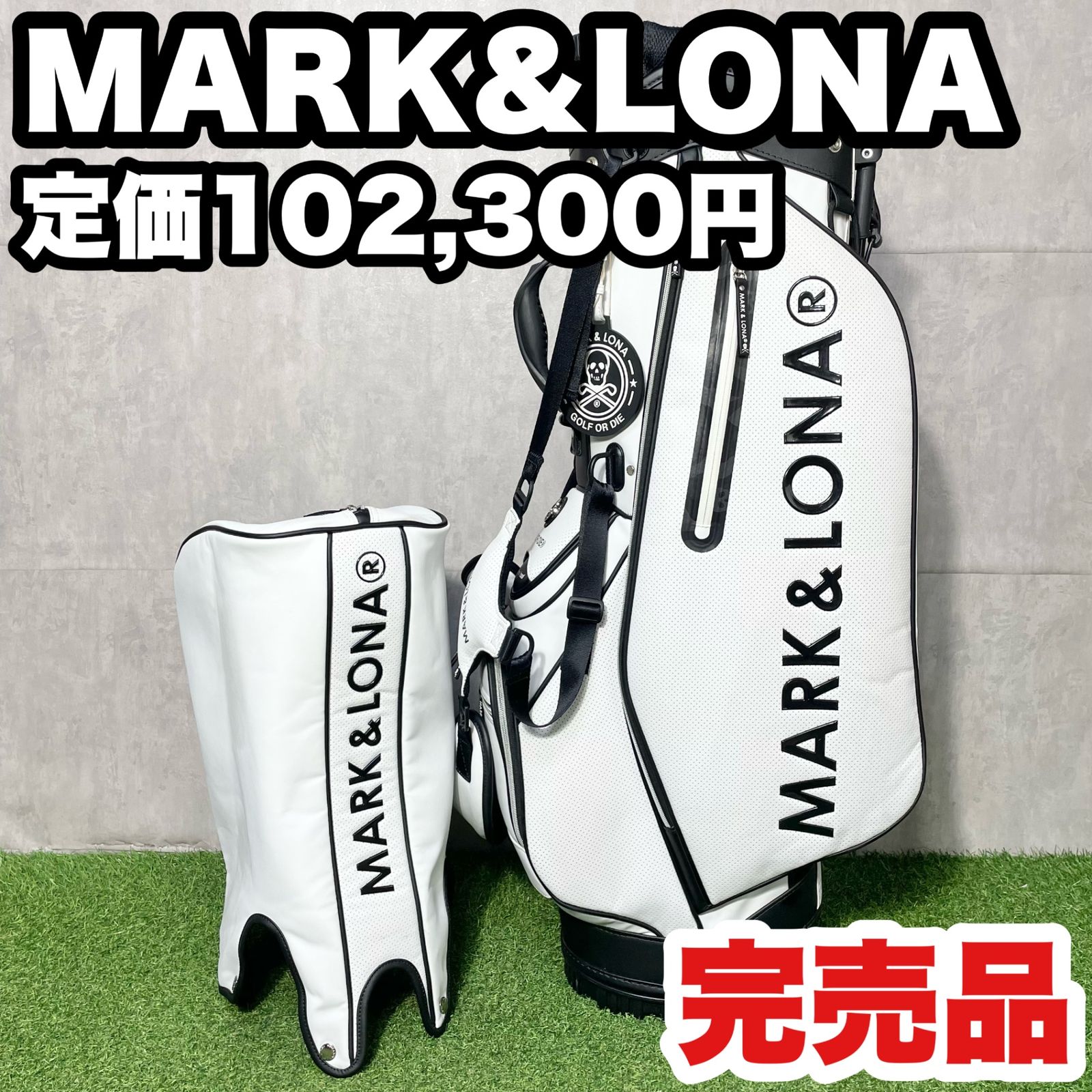 美品‼️希少‼️ MARK&LONA キャディーバッグ マークアンドロナ キムタク 激レア】MARK&LONA マークアンドロナ キャディバッグ ゴルフバッグ