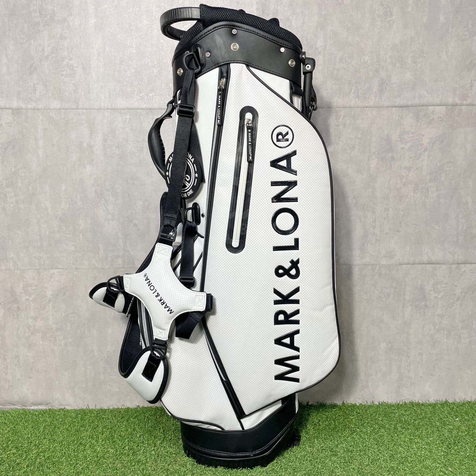 美品‼️希少‼️ MARK&LONA キャディーバッグ マークアンドロナ キムタク MARK&LONA - 【即完売☆超希少】MARK&LONA マークアンドロナ キャディ