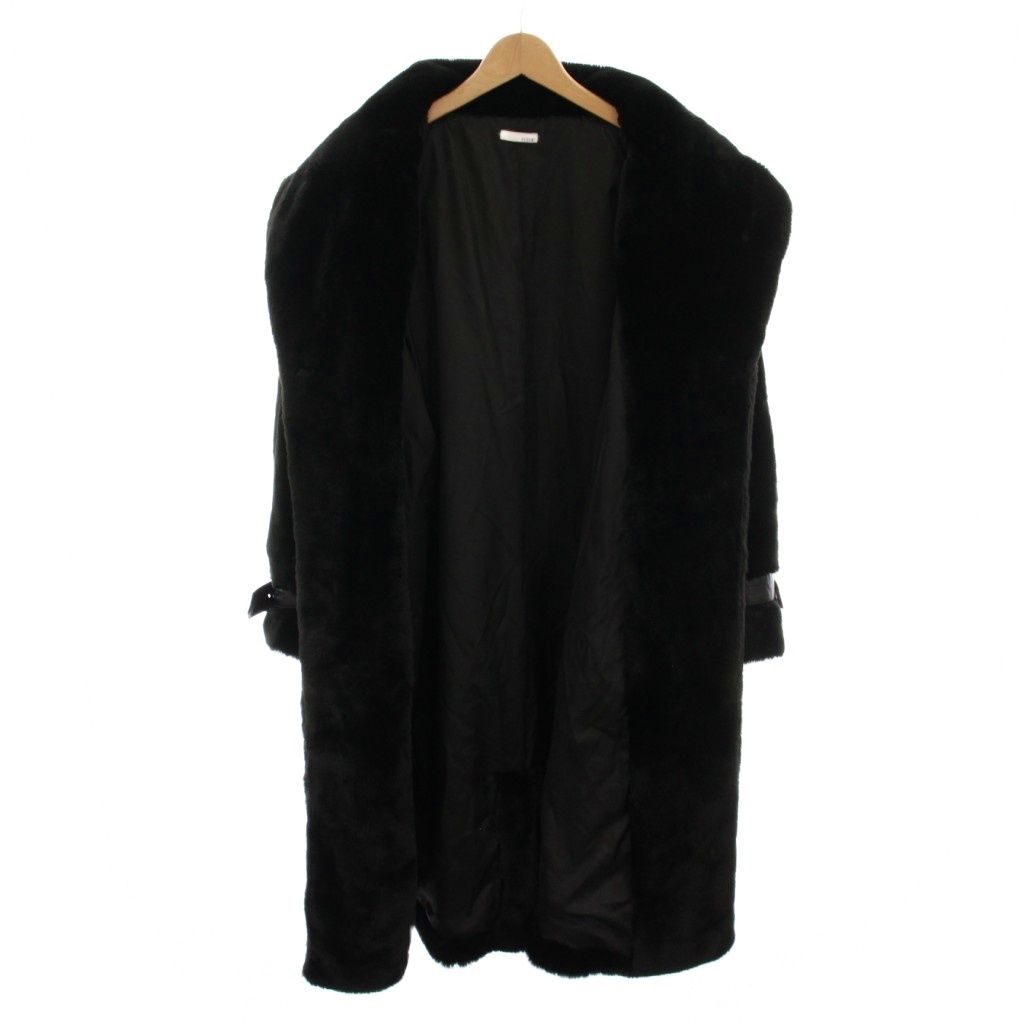 リゼクシー　フラッフィーコート　ブラック リゼクシー RESEXXY フラッフィーコート ロング フェイクファー