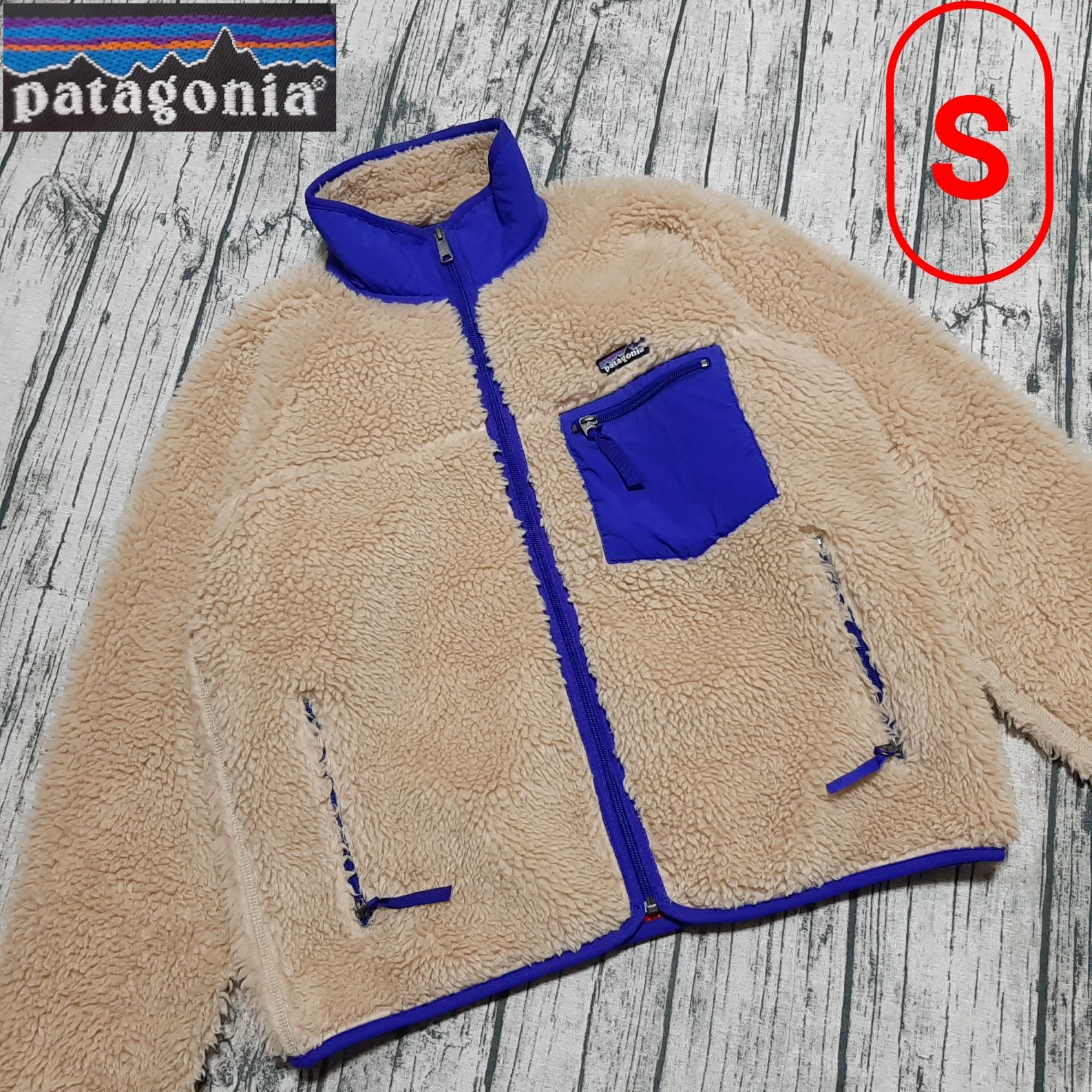 size S patagonia クラシックレトロカーディガン ナチュラル 2002 フリース Classic Retro Cardigan Natural 23024 FA02