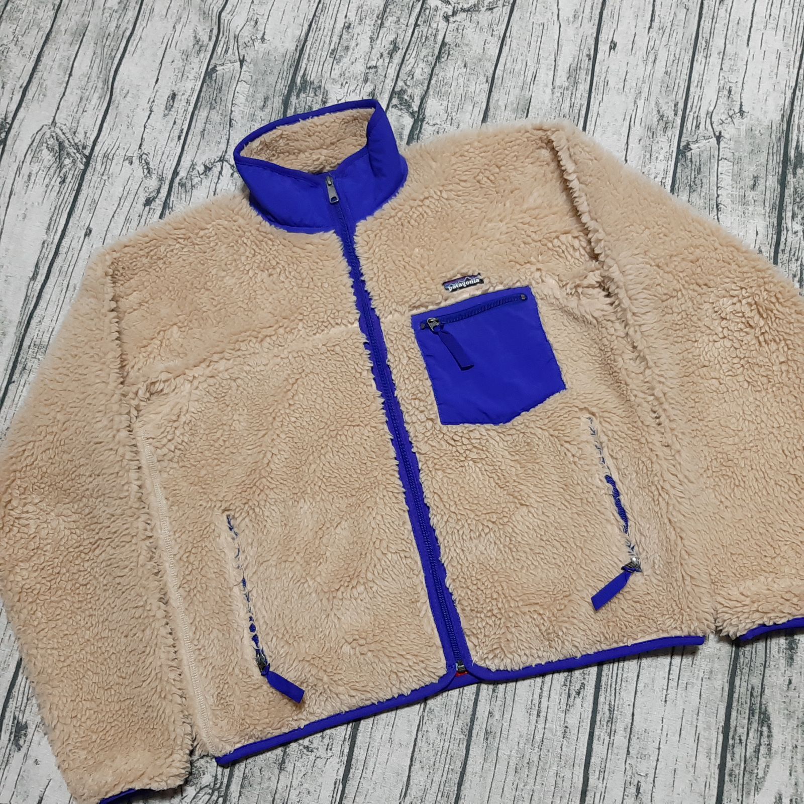 size S patagonia クラシックレトロカーディガン ナチュラル 2002 フリース Classic Retro Cardigan Natural 23024 FA02