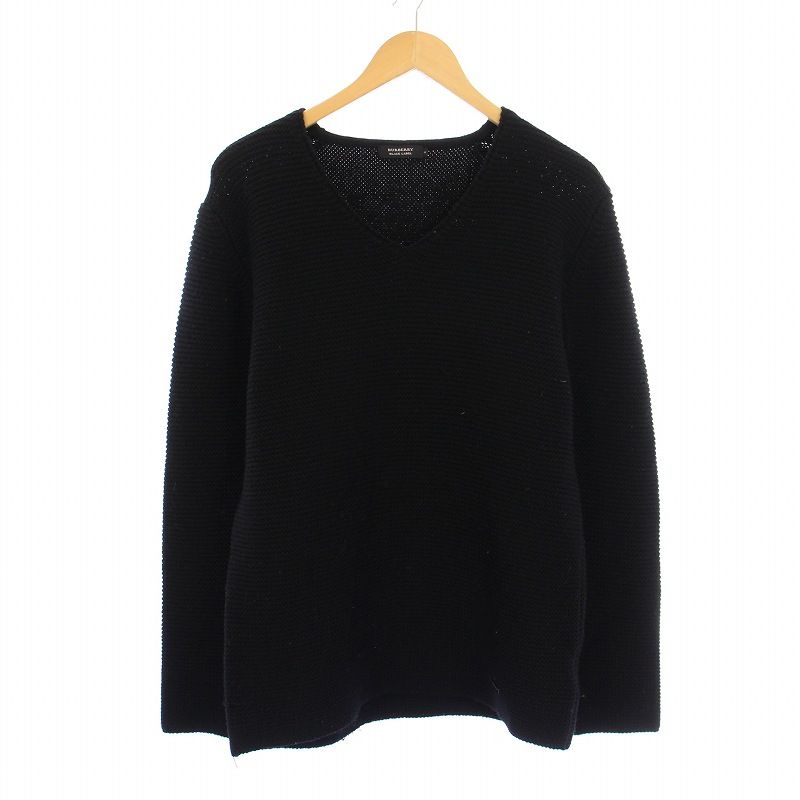 【新品未使用】BURBERRY ブラック 長袖セーター S バーバリーブラックレーベル BURBERRY BLACK LABEL ニット セーター