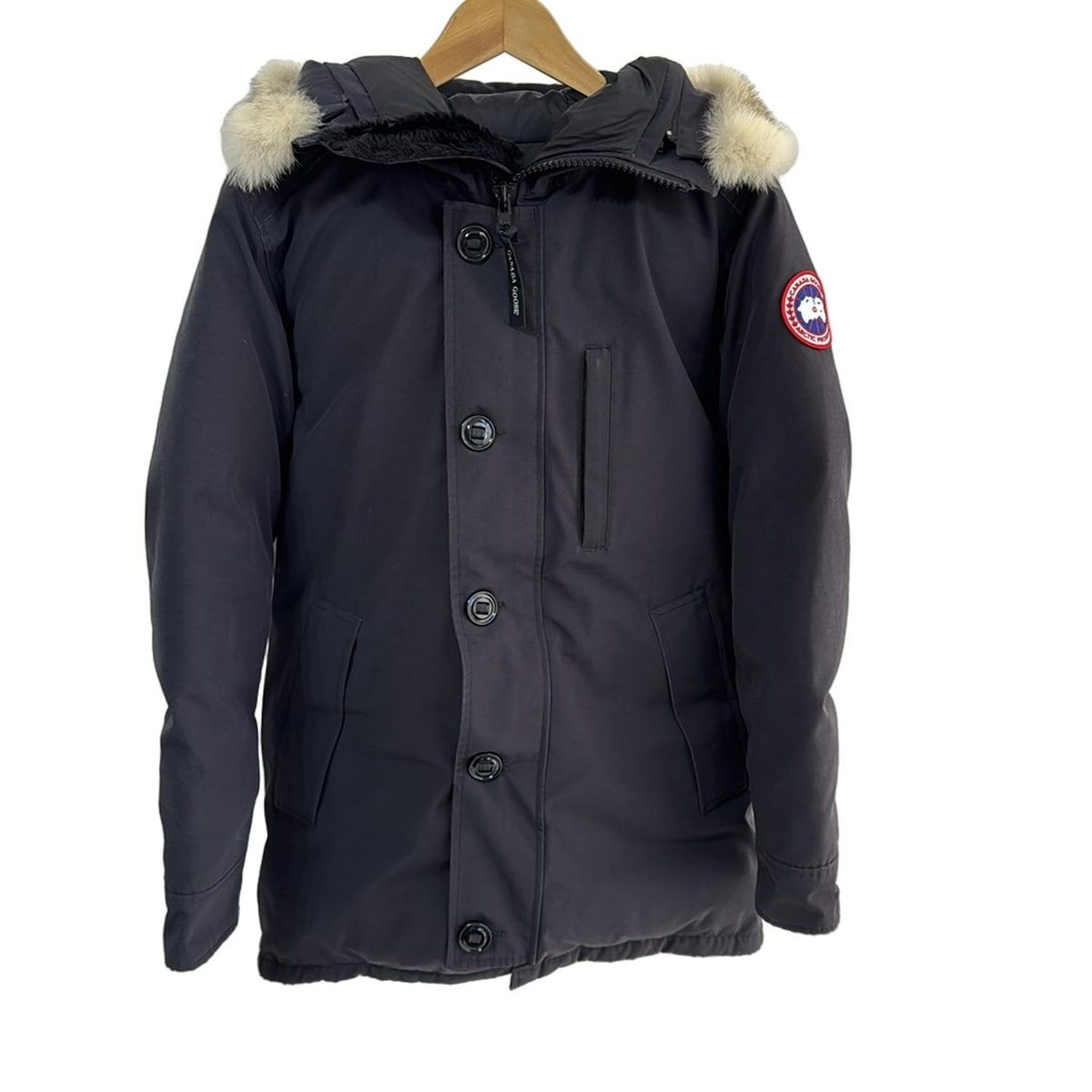 CANADA GOOSE カナダグース ダウンコート サイズS P S レディース - 3037JL 黒 長袖 ジップアップ 冬