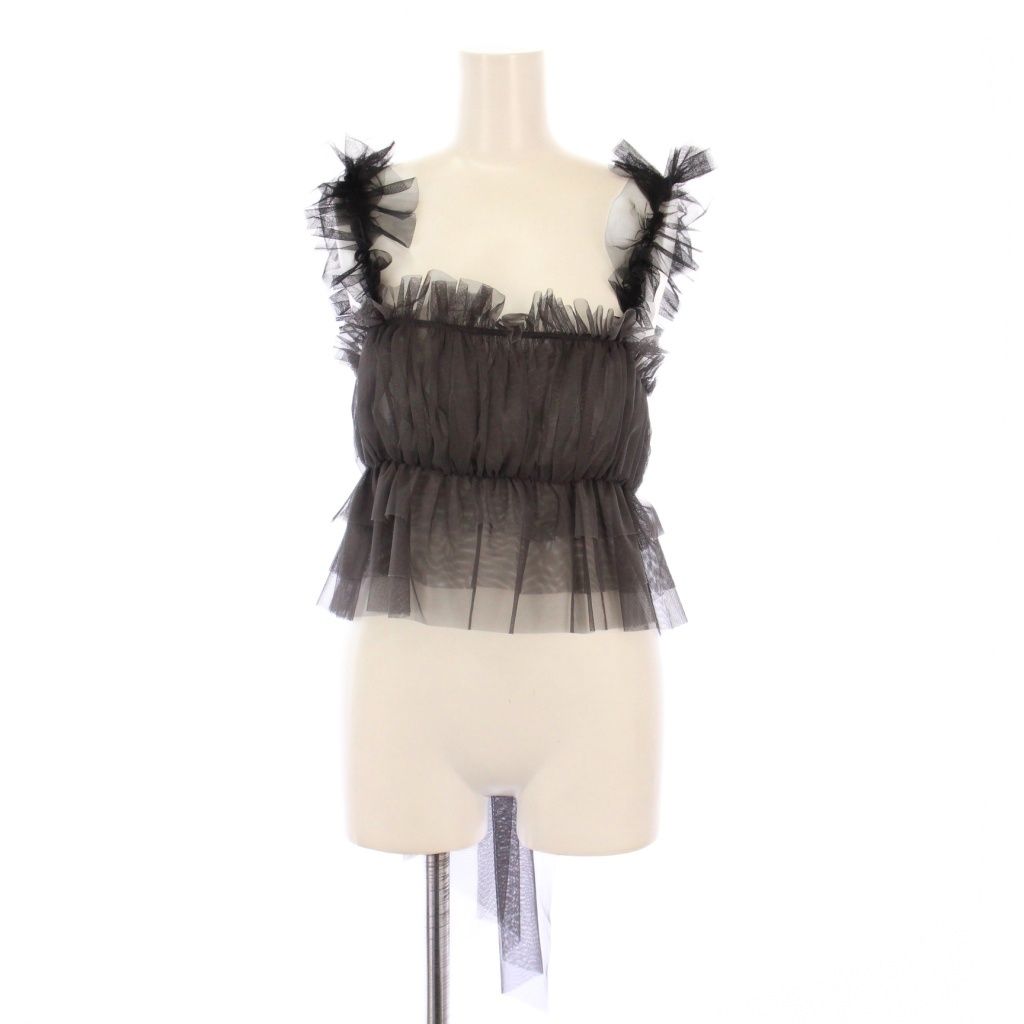 スナイデル SNIDEL 23AW フリルチュールキャミソール ショート丈