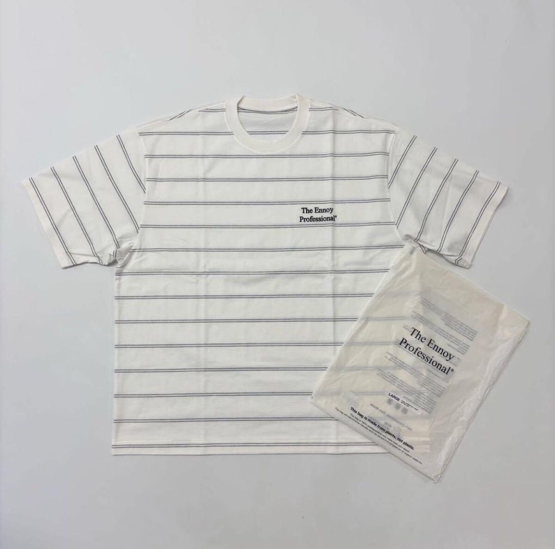ENNOY S/S Border T-Shirts サイズL ennoy SS Border TEE T-Shirt