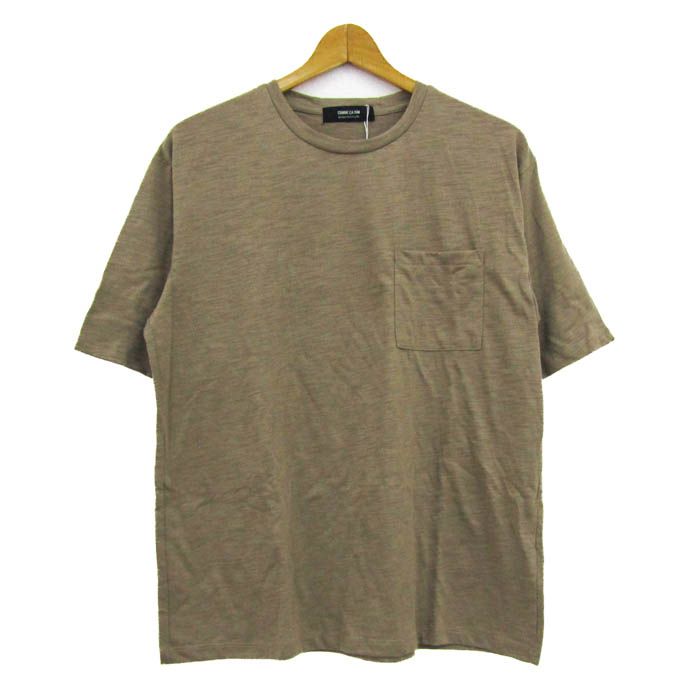 コムサイズム 半袖Tシャツ トップス 胸ポケット コットン混 未使用品 