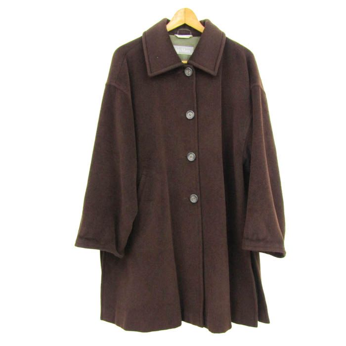 マックスマーラ ウールコート アウター ステン コート レディース 40サイズ ブラウン MAX MARA