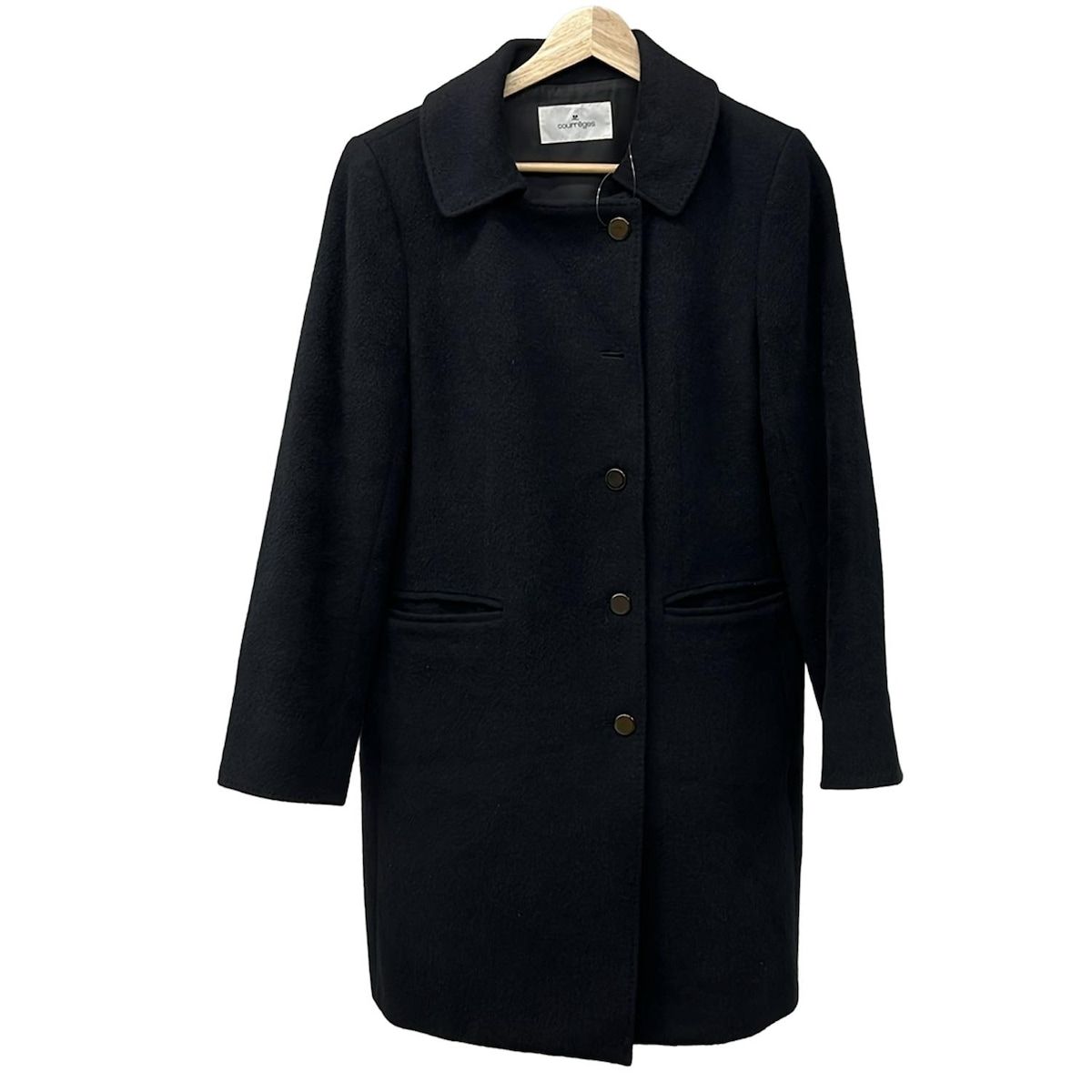 COURREGES クレージュ コート サイズ40 M レディース - 黒 長袖 冬