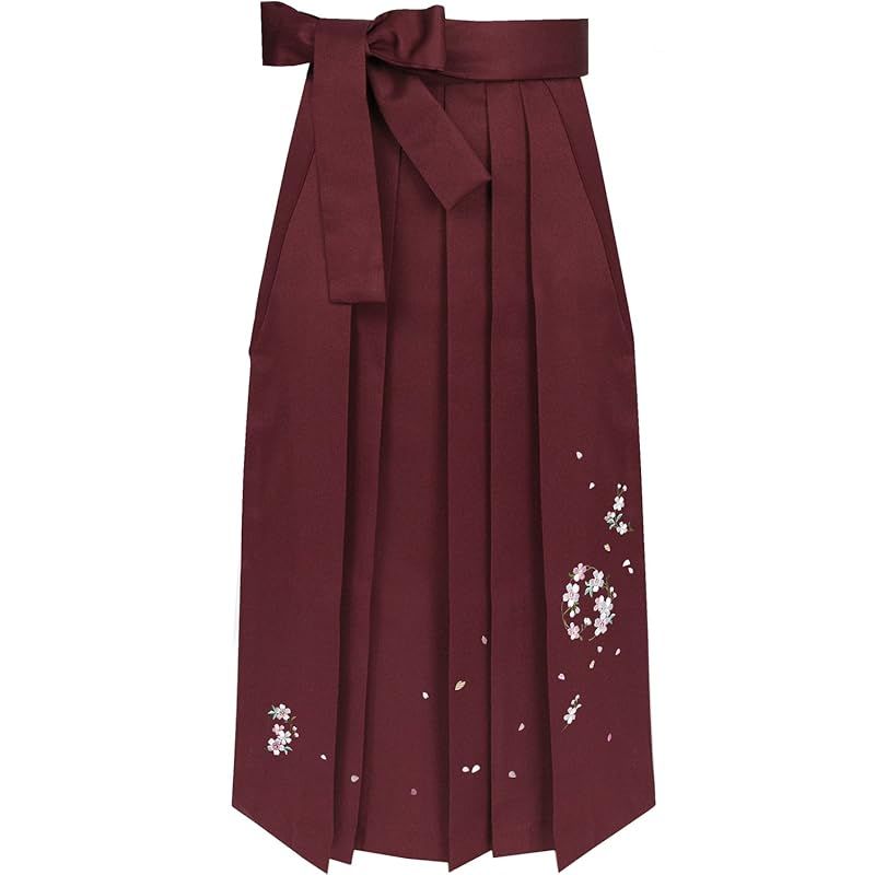 KYOETSU キョウエツ 袴 刺繍 無地 単品 ガールズ 65cm エンジ 1