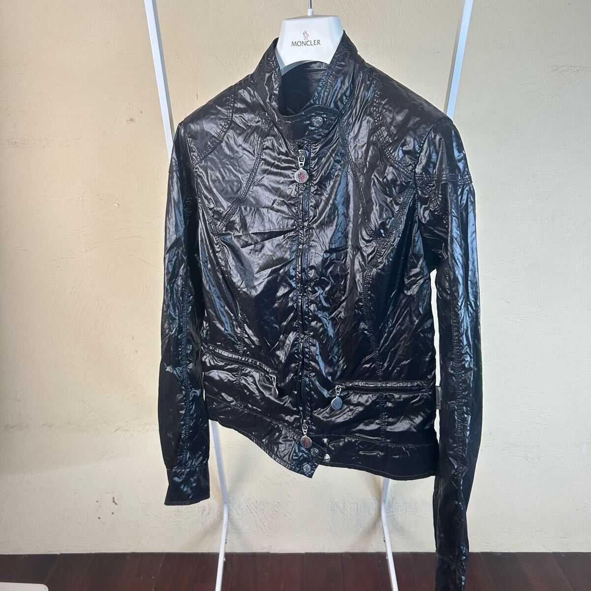 薄手 MONCLERモンクレールナイロンジャケット黒0