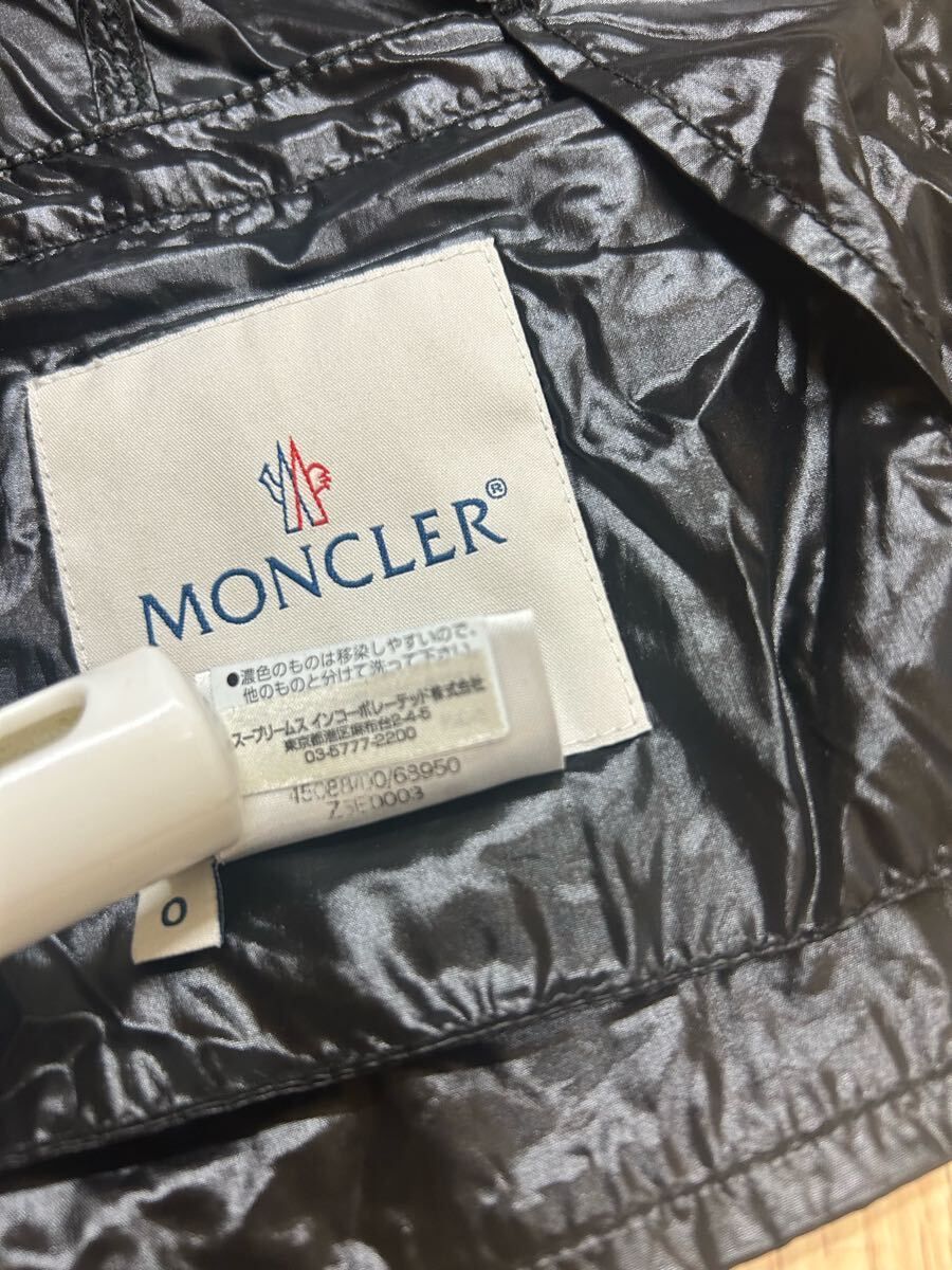 MONCLERモンクレールナイロンジャケット黒0
