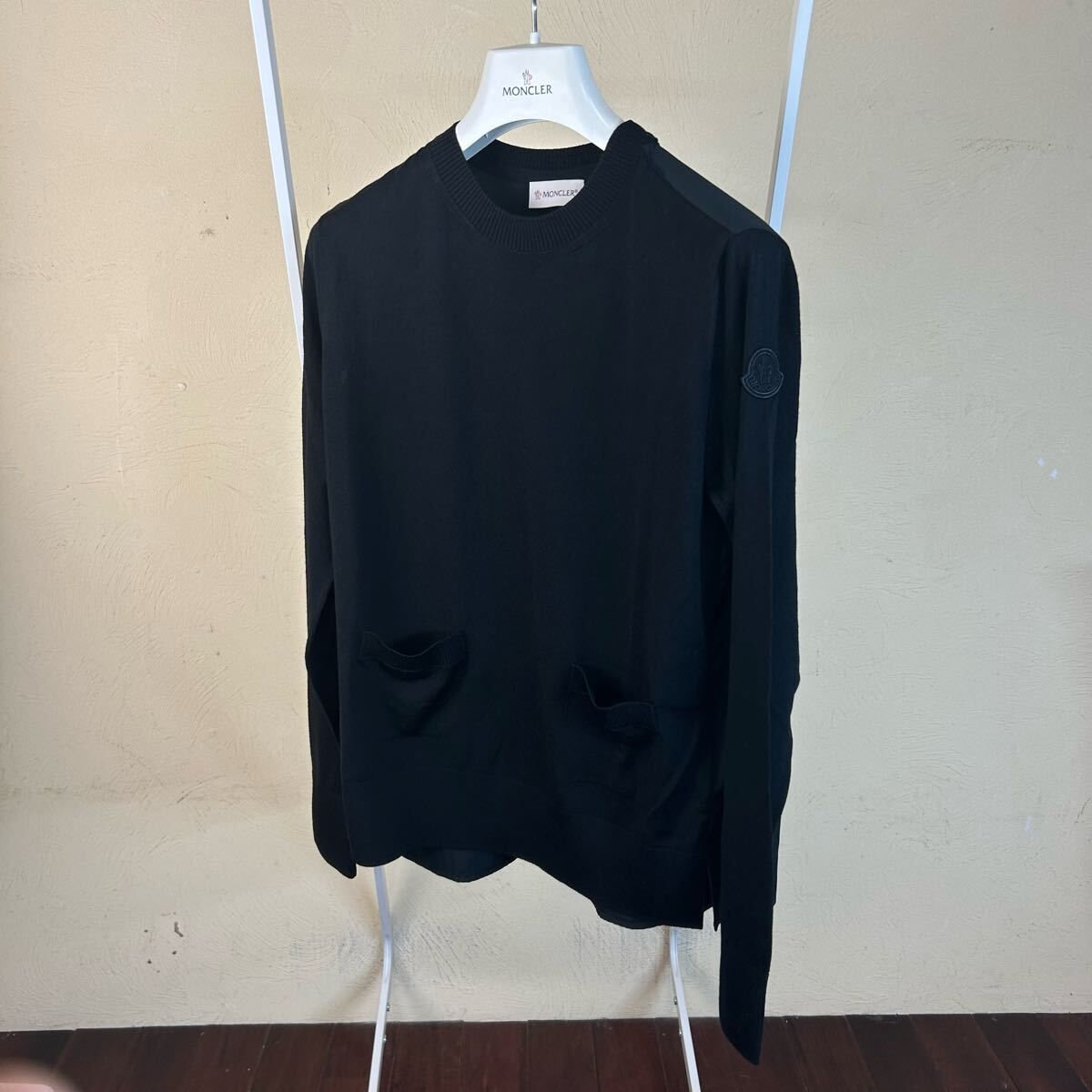 MONCLER モンクレールニット切り替え半袖 XS トレーナー