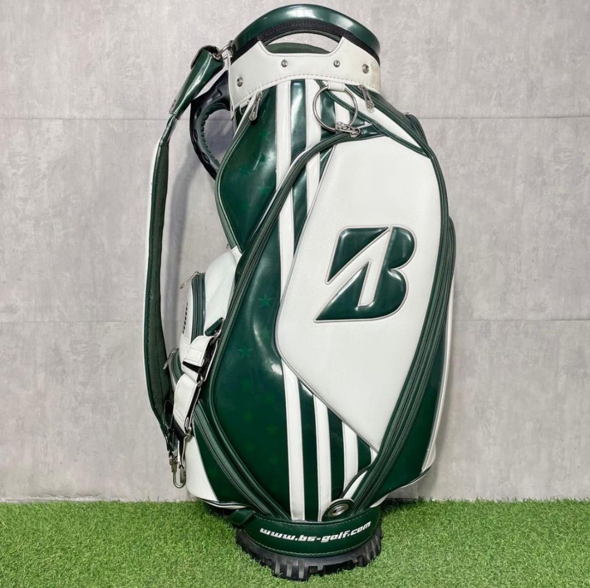 【激レア】ブリヂストン ツアーB メジャーコレクション キャディバッグ グリーン 激レア】BRIDGESTONE TOUR B ブリヂストン ツアーB メジャー