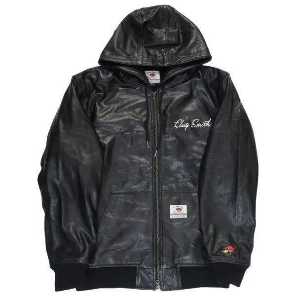 CLAY SMITH クレイスミス REGULAR 防風 レザージャケット CSY 5109 BK IVORY 牛革 3シーズン対応 秋 冬 春