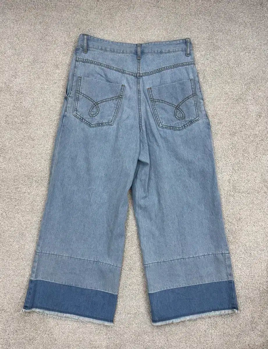 ラッキーシュエトゥ デニム ワイド パンツ M