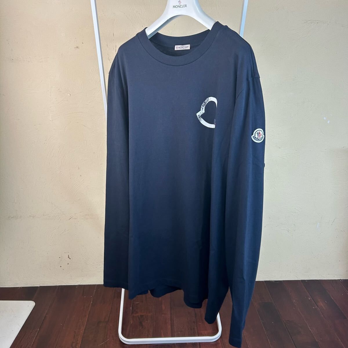 MONCLERモンクレールロンT長袖TシャツネイビーXL