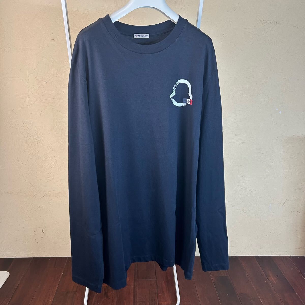 MONCLERモンクレールロンT長袖TシャツネイビーXL