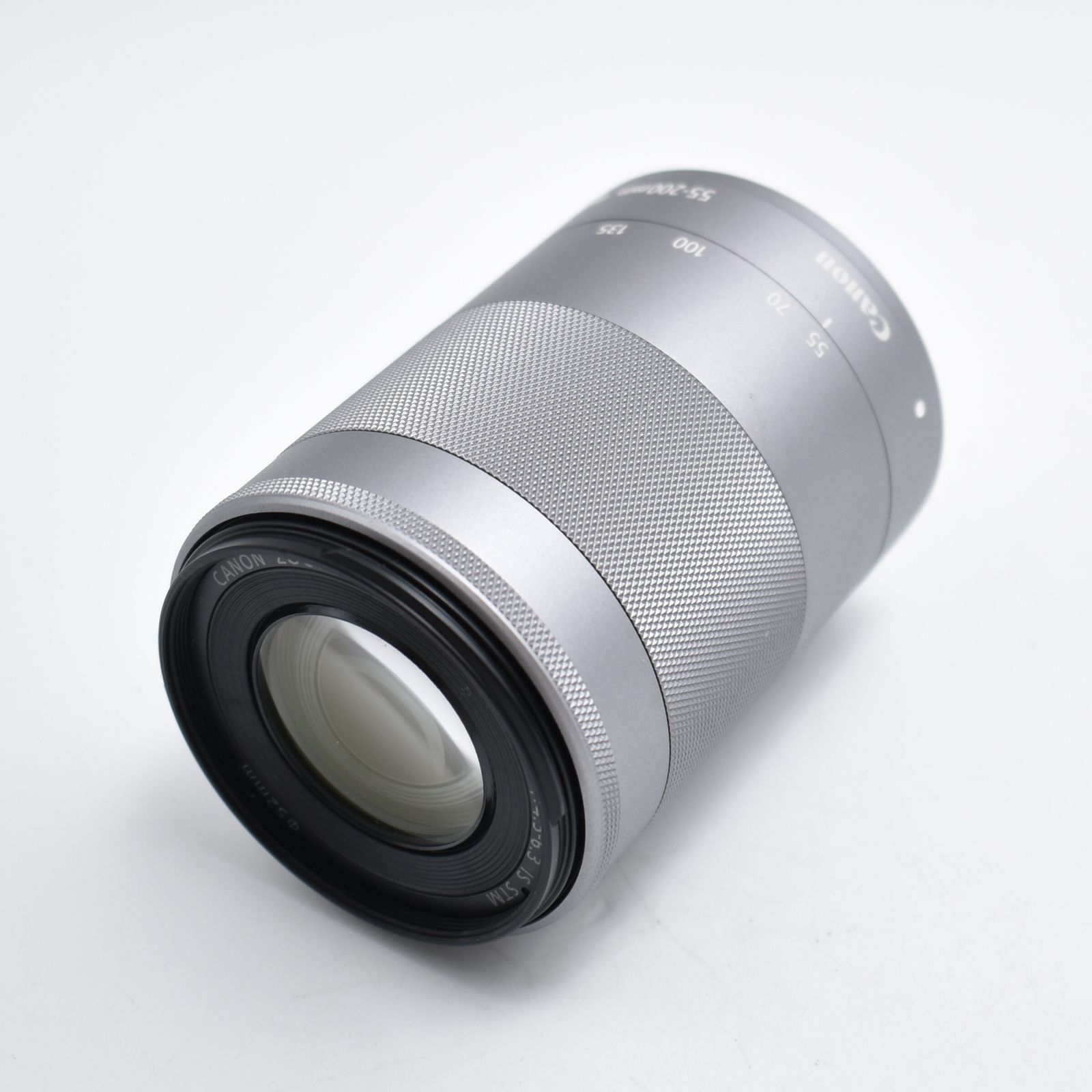 B 10167 Canon 望遠ズームレンズ EF-M55-200mm F4.5-6.3 IS STM シルバー ミラーレス EF-M55-200ISSTMSL