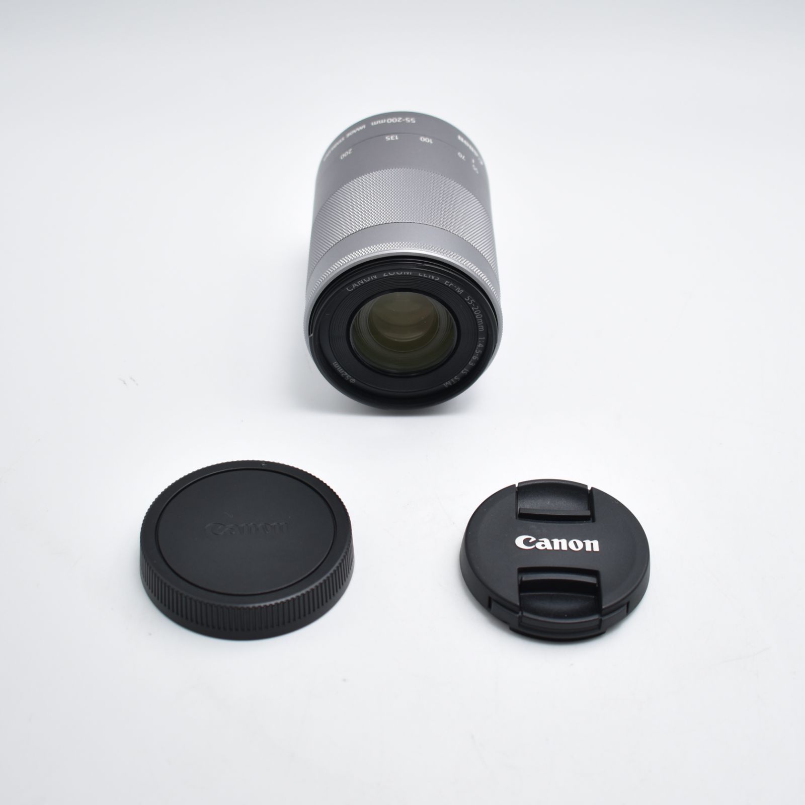 B 10167 Canon 望遠ズームレンズ EF-M55-200mm F4.5-6.3 IS STM シルバー ミラーレス EF-M55-200ISSTMSL