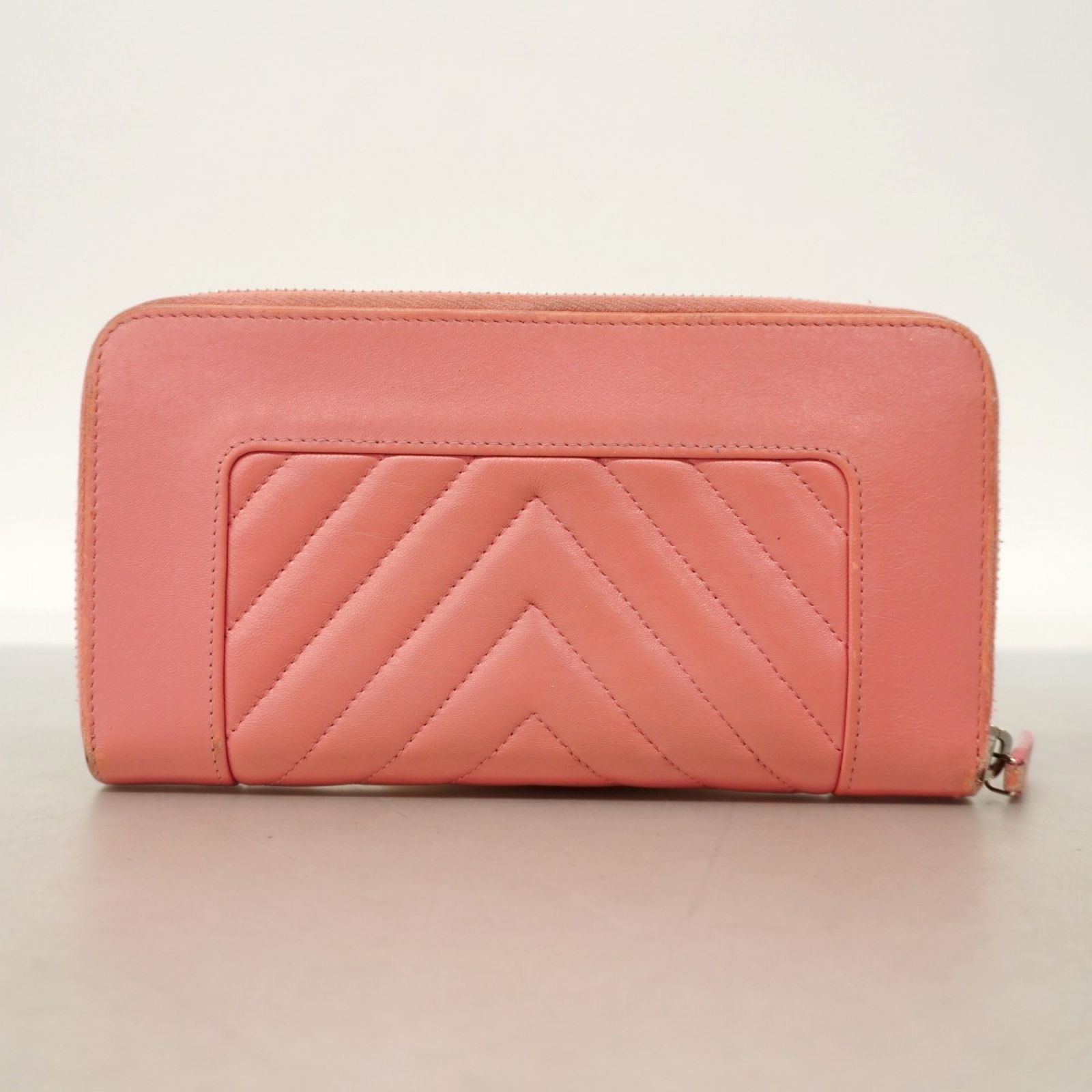 長財布 Vステッチ