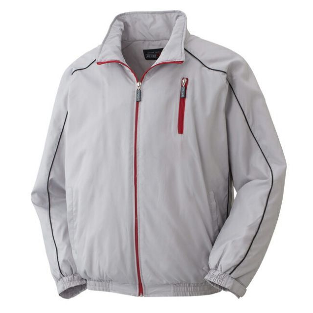 ホワイト グレー ジップアップジャケット 種類8：07グレー/M アタックベース ATACK BASE 755-1 裏フリースブルゾン