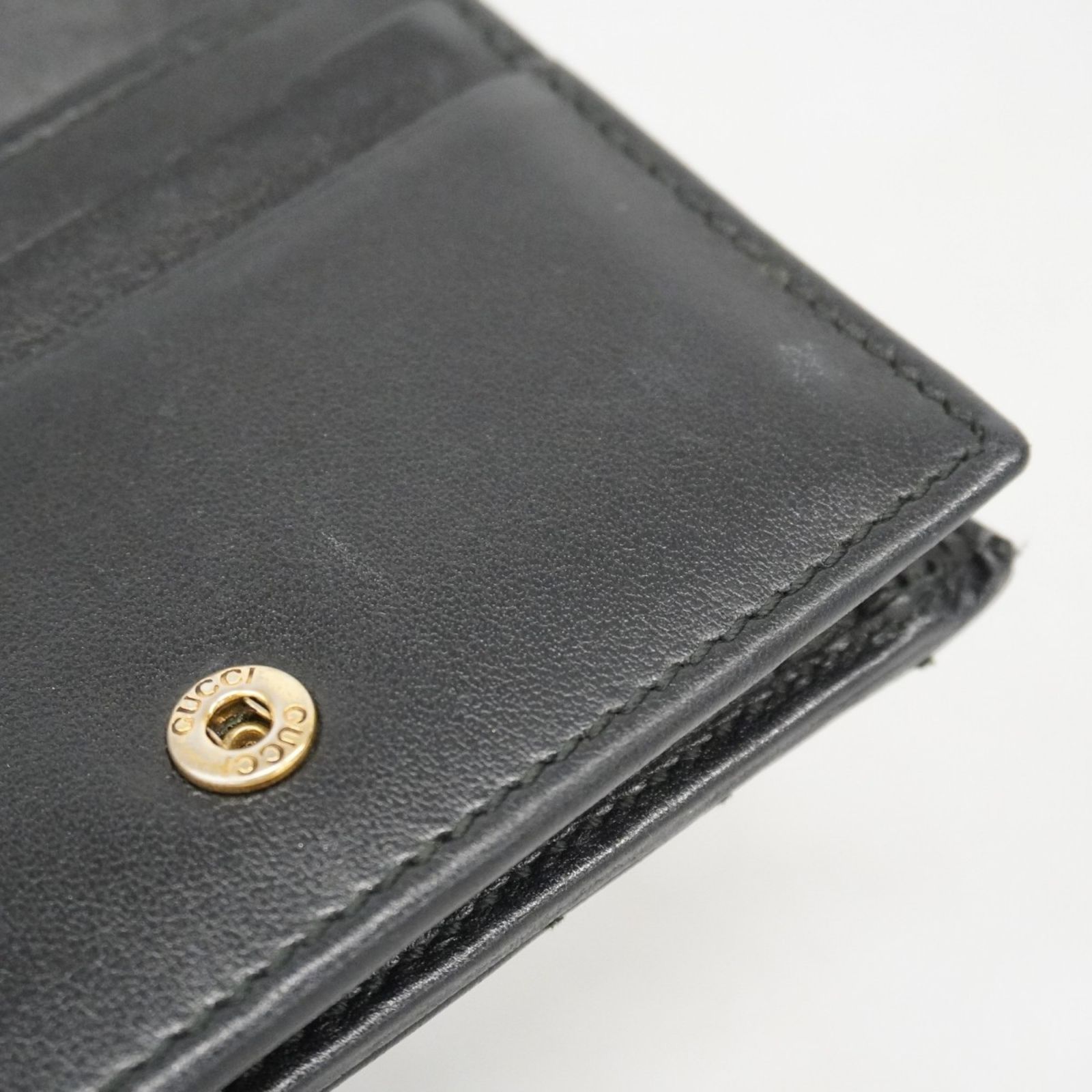  グッチ Gucci 財布 GGマーモント 466492 レザー ブラック レディース 二つ折り財布 折り財布