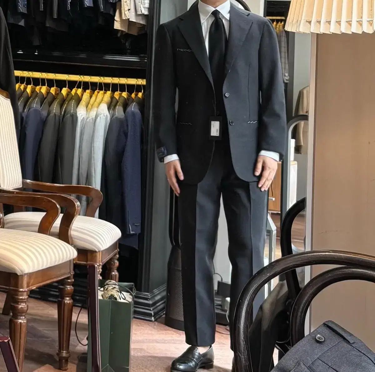 アンド SEOUL ソウル リングジャケット リング麻 スーツ 48サイズ 170万円