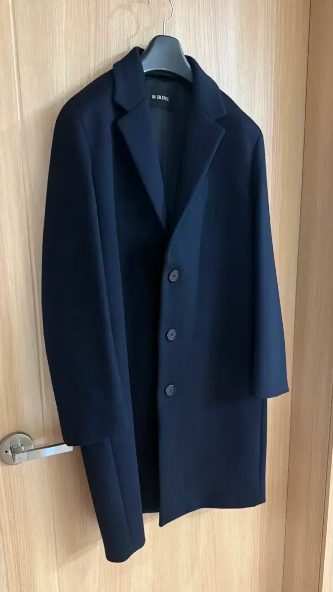 INSILENCE インサイレンス ネイビー Single コート Mサイズ カシミア ウール コート