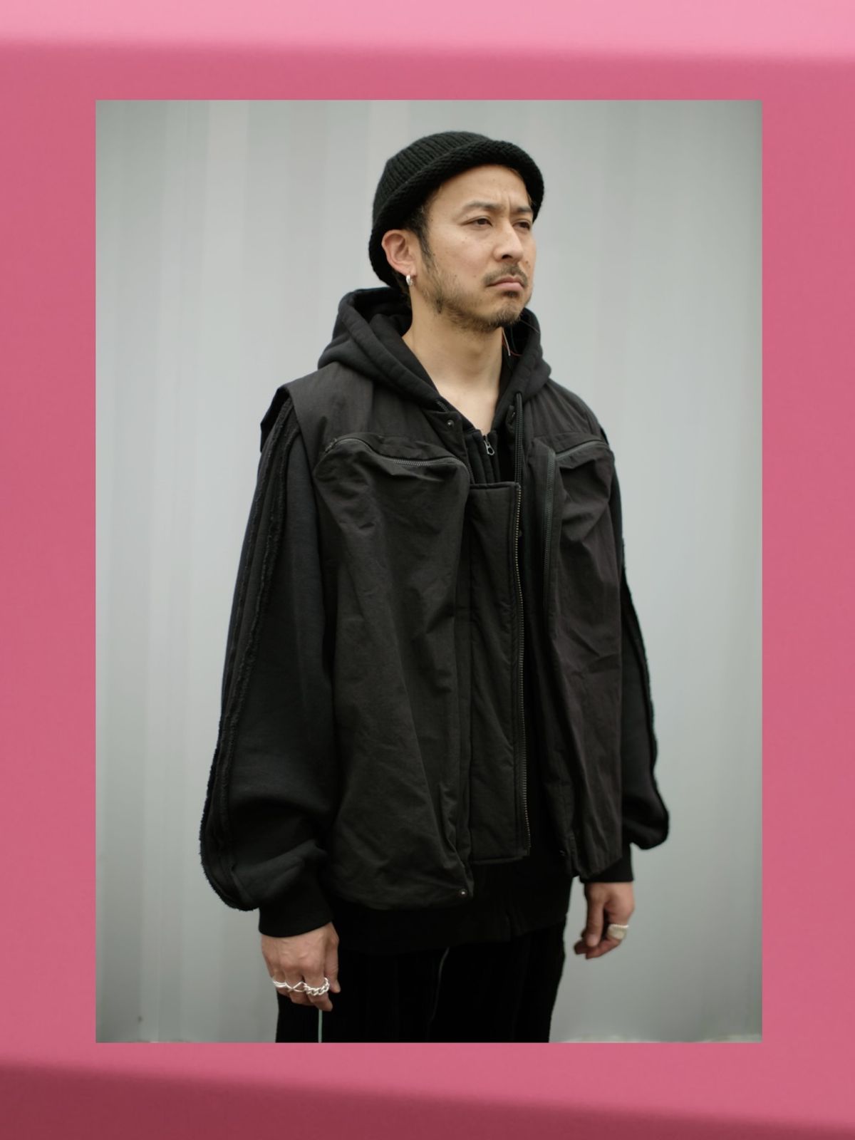 roundabout ラウンダバウト Big Pocket Padded Vest ビックポケット