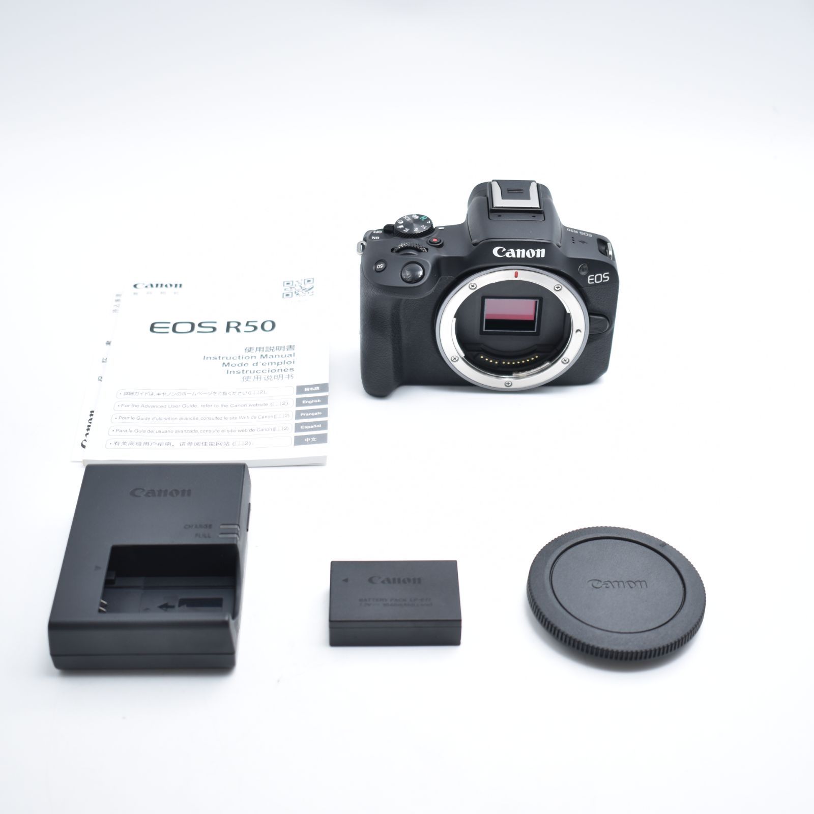 B 10110 Canon ミラーレス一眼カメラ EOS R 50 ボディ レンズなし ブラック APS C 約375 g BK
