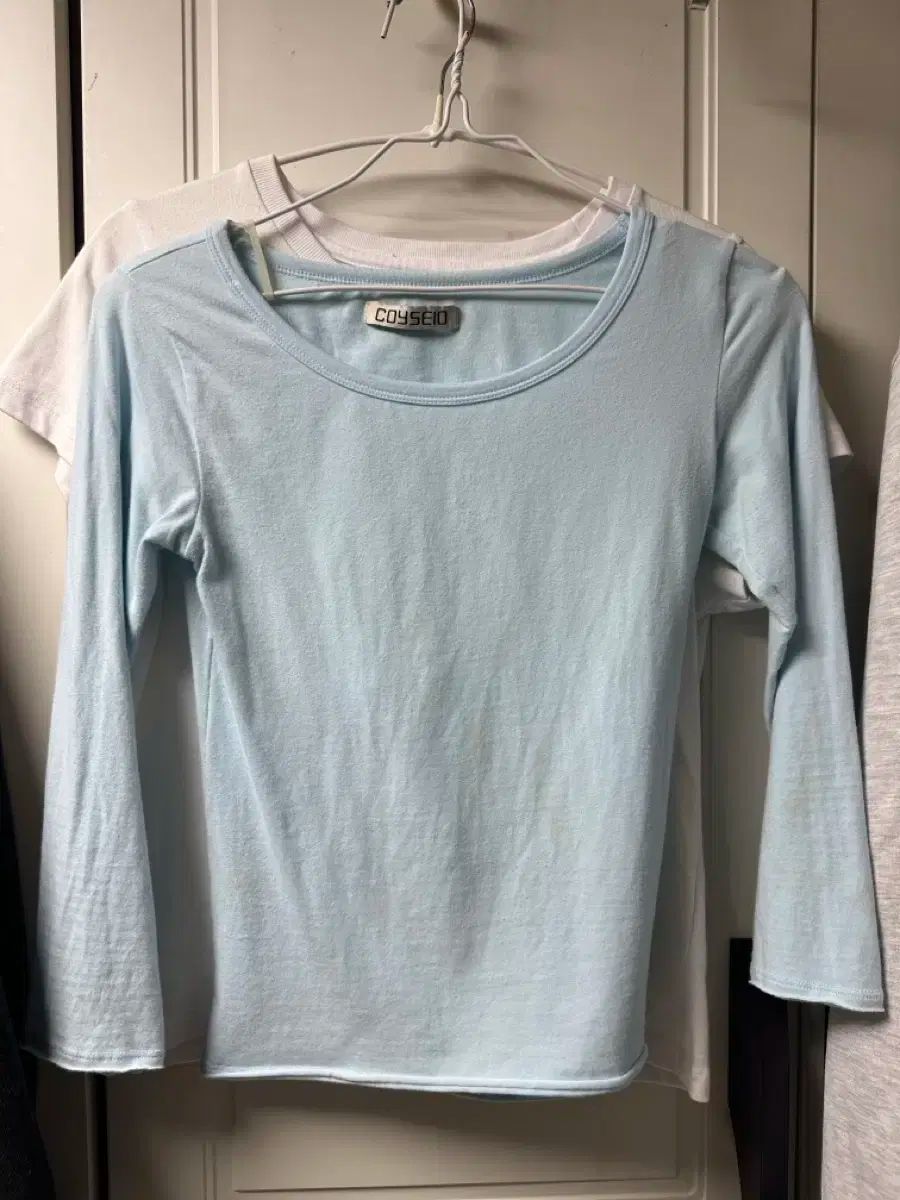  イッセイ バッグ サークルカード Free! スリーブ ブルー 長袖 Tシャツ カットソー