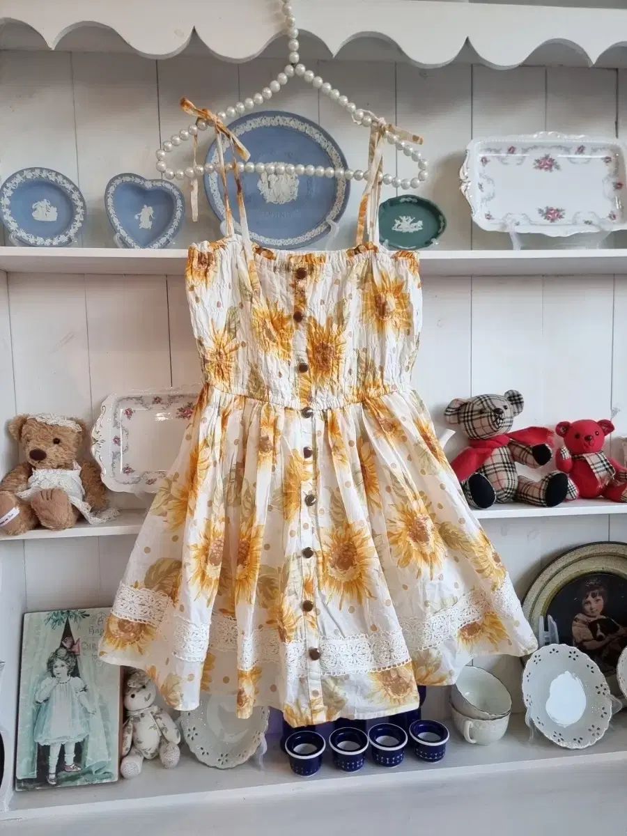 リズリサ LIZ LISA ひまわり シャーリング ミニ ワンピース