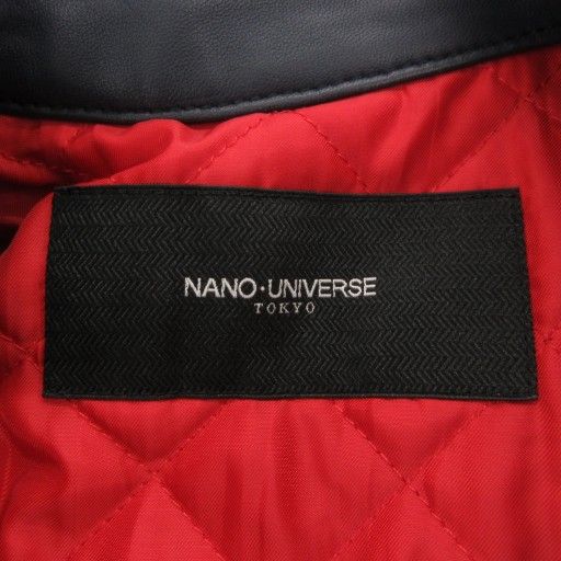 ナノユニバース nano universe ライダース レザージャケット 革ジャン
