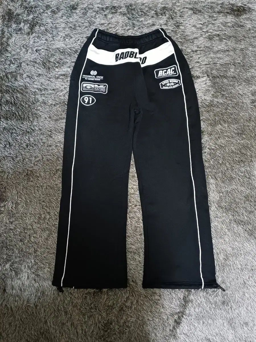55 66 BADBLOOD 91 ワイド スウェット ジョガーパンツ バッドブラッド レディース