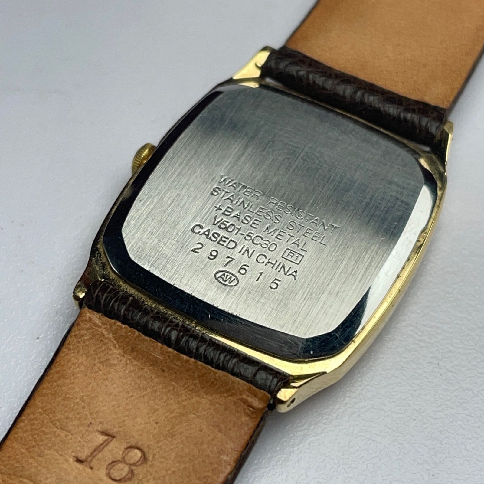 1992年製 SEIKO ALBA 日本製 QZ 電池交換済 レクタンギュラー