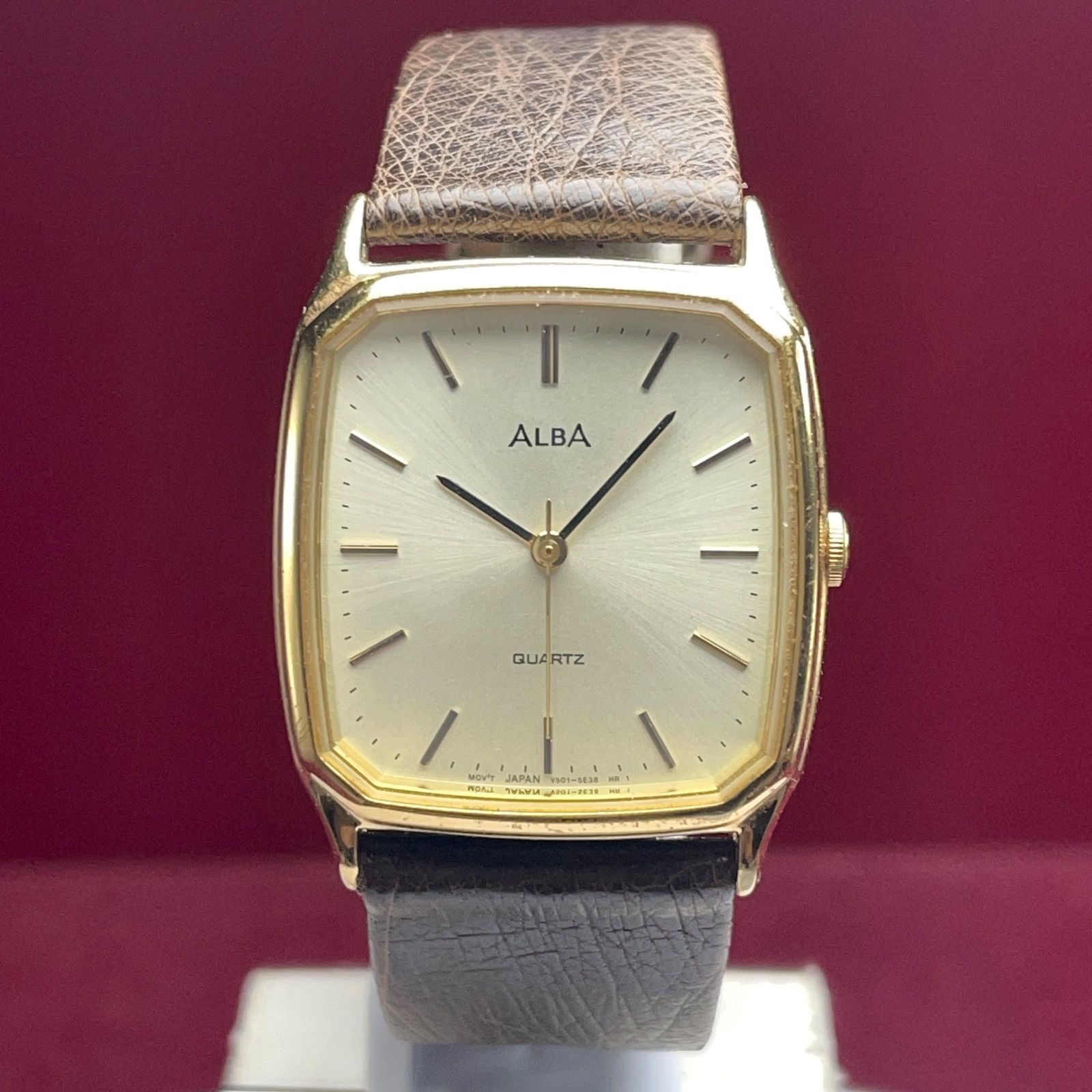 高級 90s 未使用 SEIKO SPIRIT QZ 電池交換済 日本製 腕時計 高級 90s