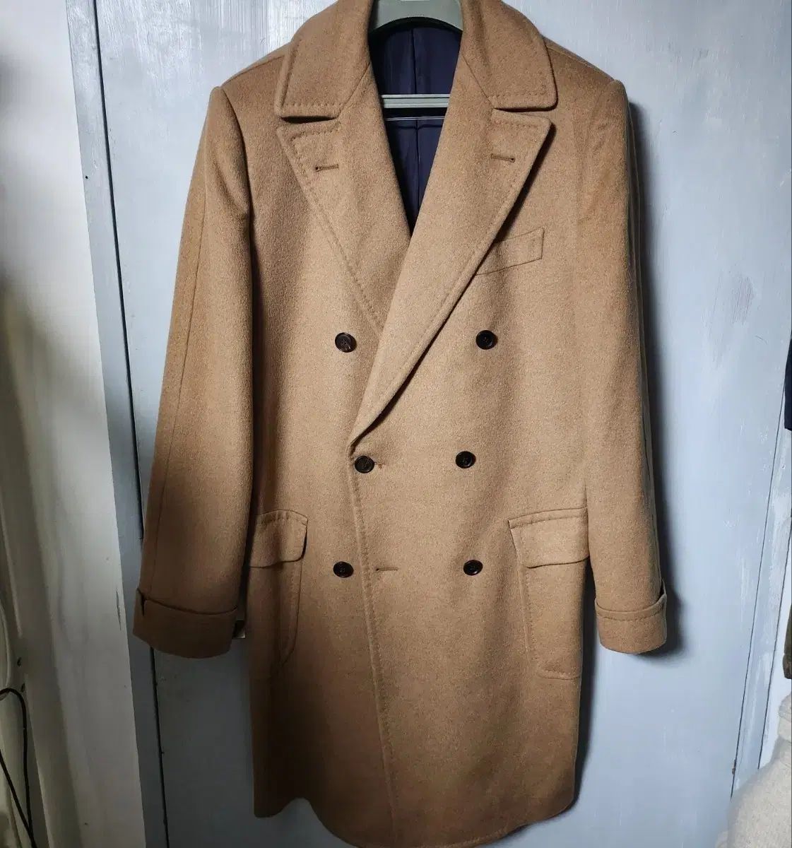 スーツサプライ コロンボ ベイビーキャメルヘア ポロコート 56 110 115