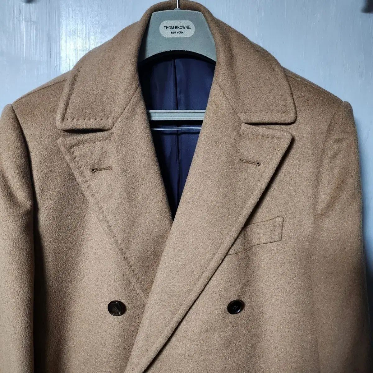 スーツサプライ コロンボ ベイビーキャメルヘア ポロコート 56 110 115