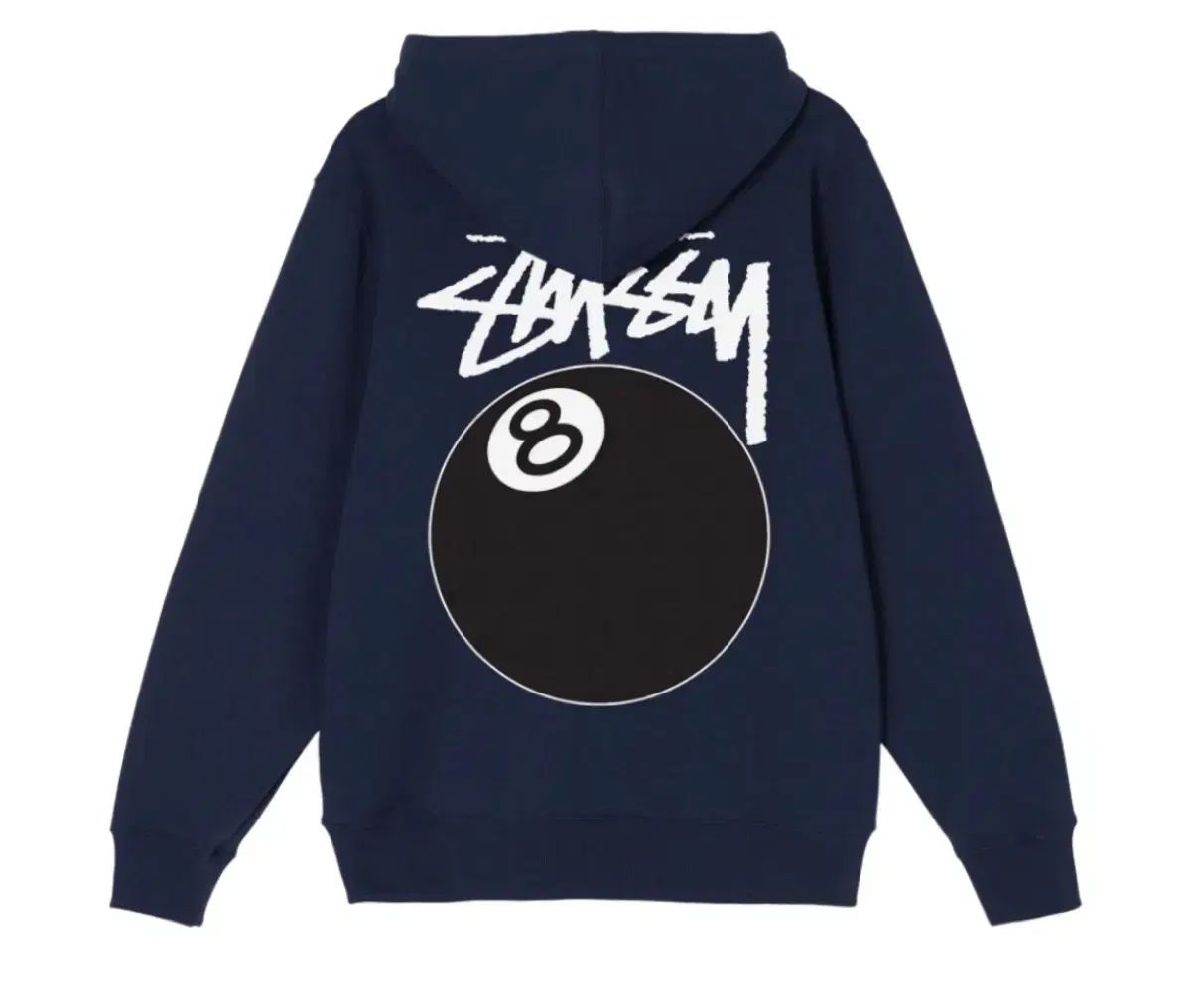 STUSSY 8ボール フーディー ネイビー