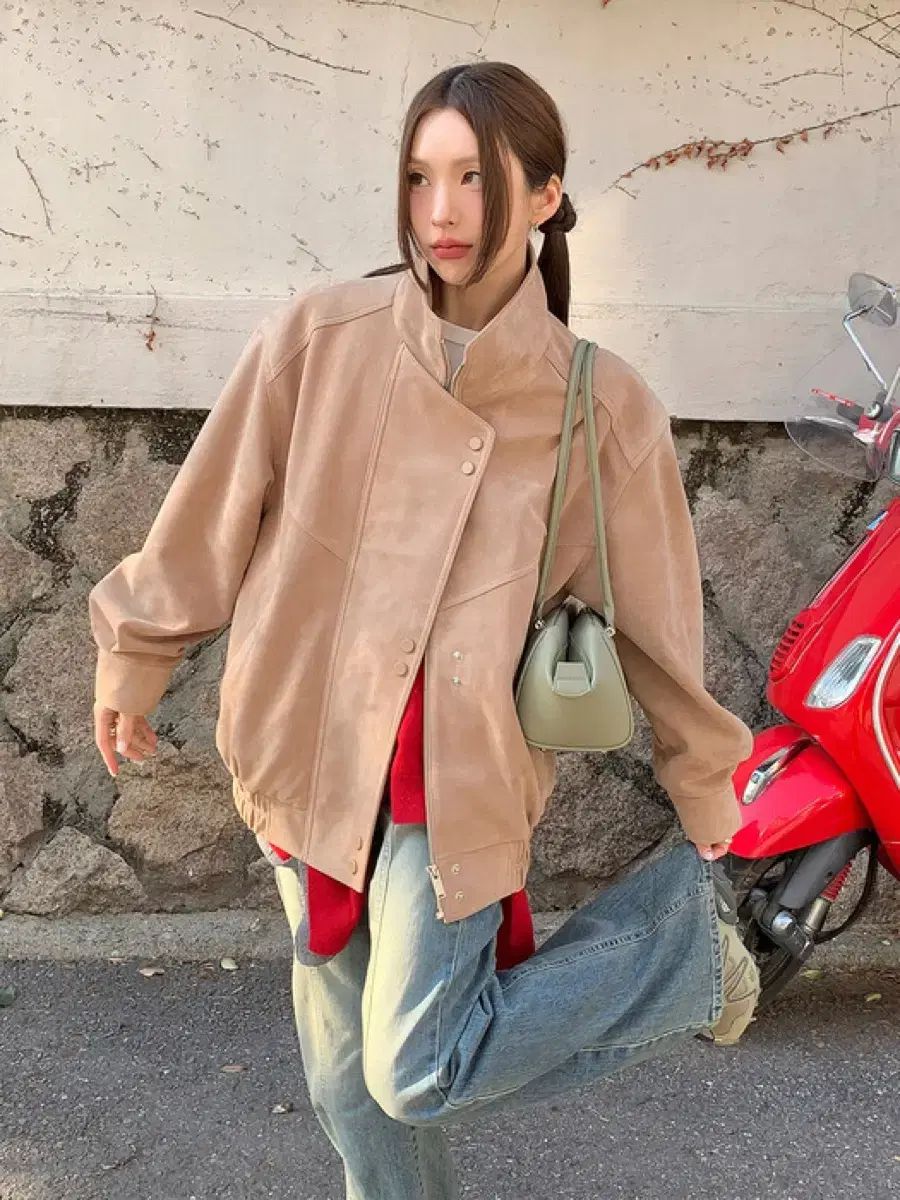 LOEUVRE スウェードジャケット